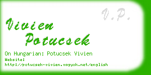 vivien potucsek business card